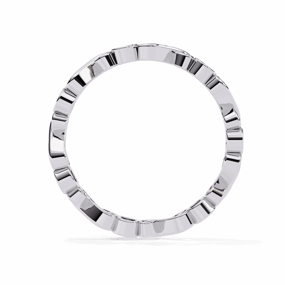 0.25 Carat Round Minimal Band in Moissanite | House of Estara