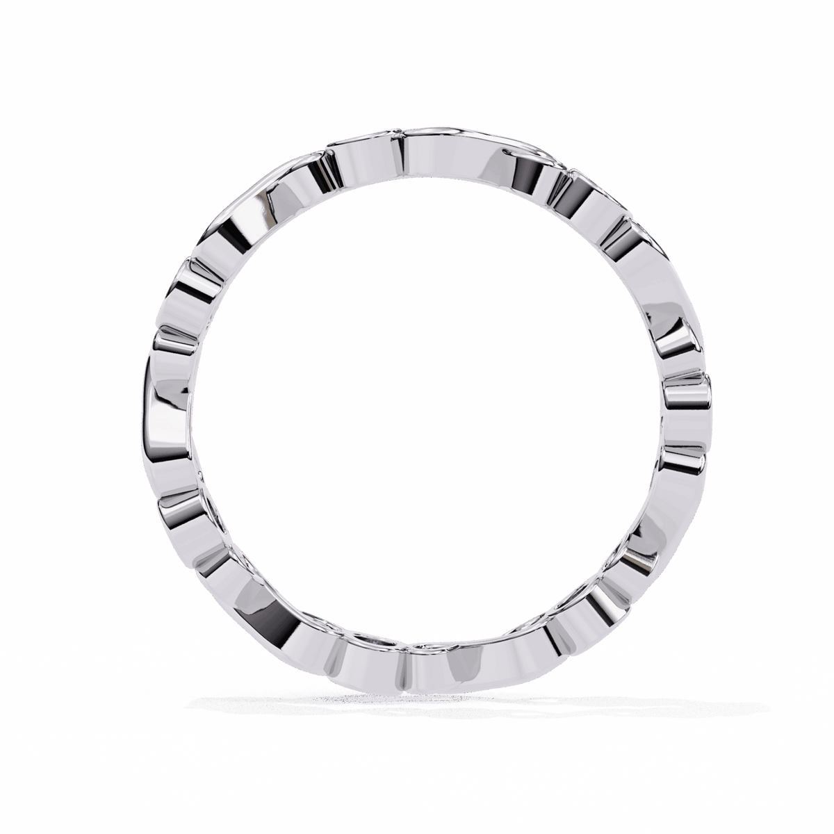 0.25 Carat Round Minimal Band in Moissanite | House of Estara