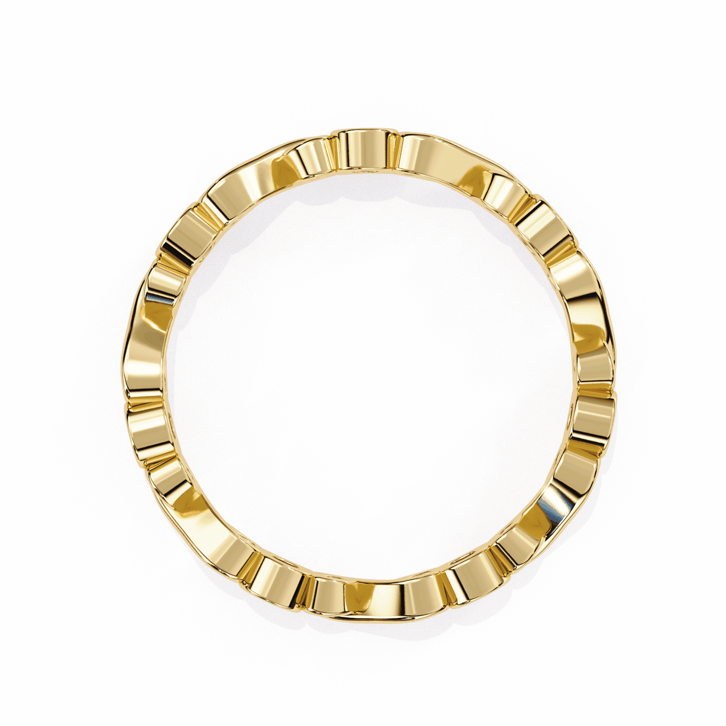 0.25 Carat Round Minimal Band in Moissanite | House of Estara