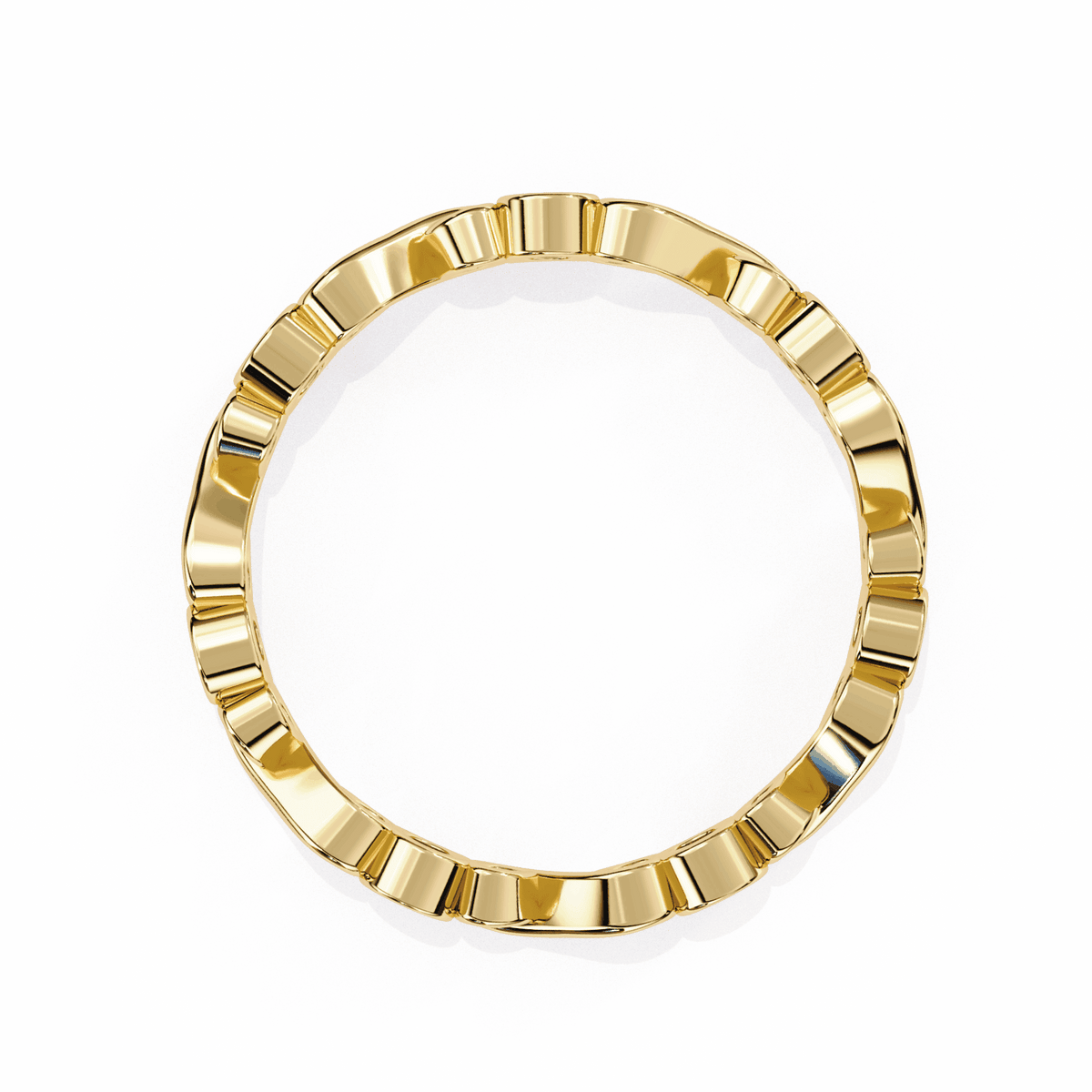 0.25 Carat Round Minimal Band in Moissanite | House of Estara