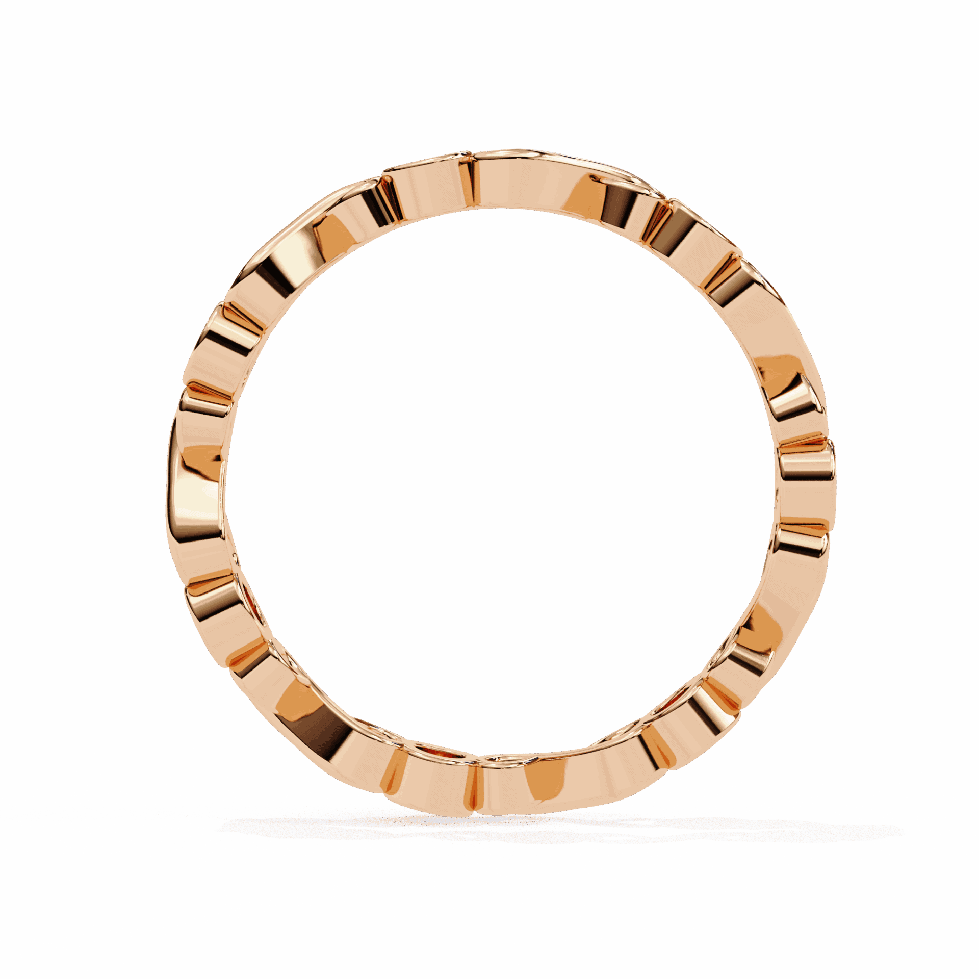 0.25 Carat Round Minimal Band in Moissanite | House of Estara