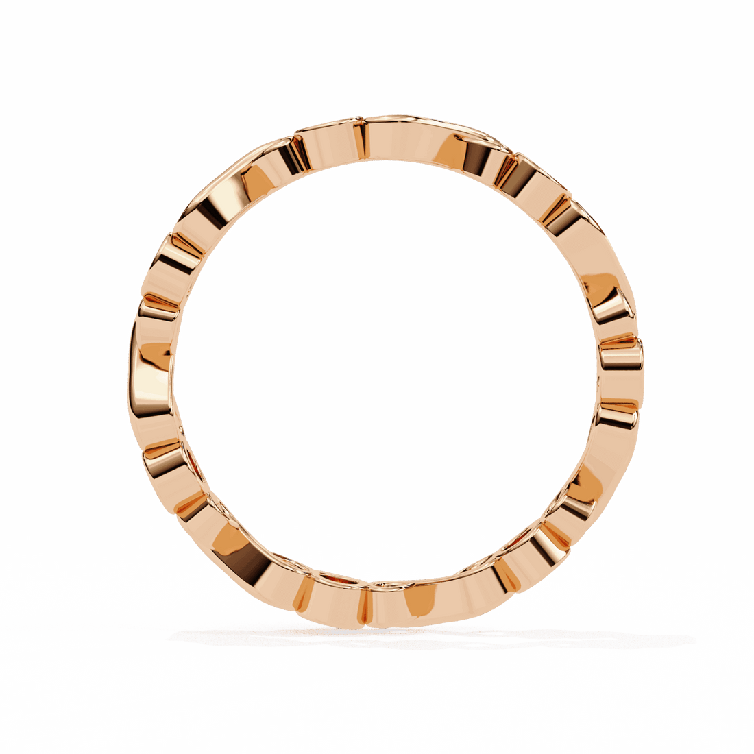 0.25 Carat Round Minimal Band in Moissanite | House of Estara