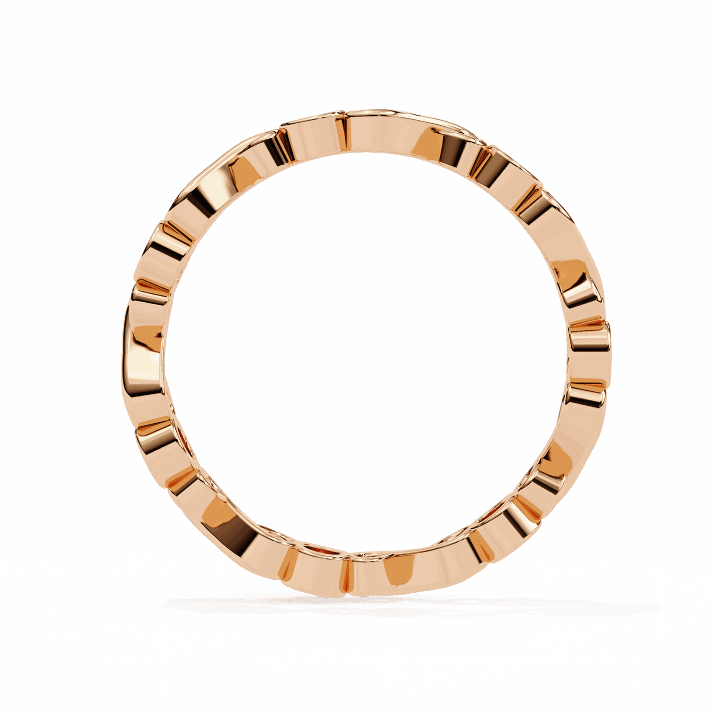 0.25 Carat Round Minimal Band in Moissanite | House of Estara