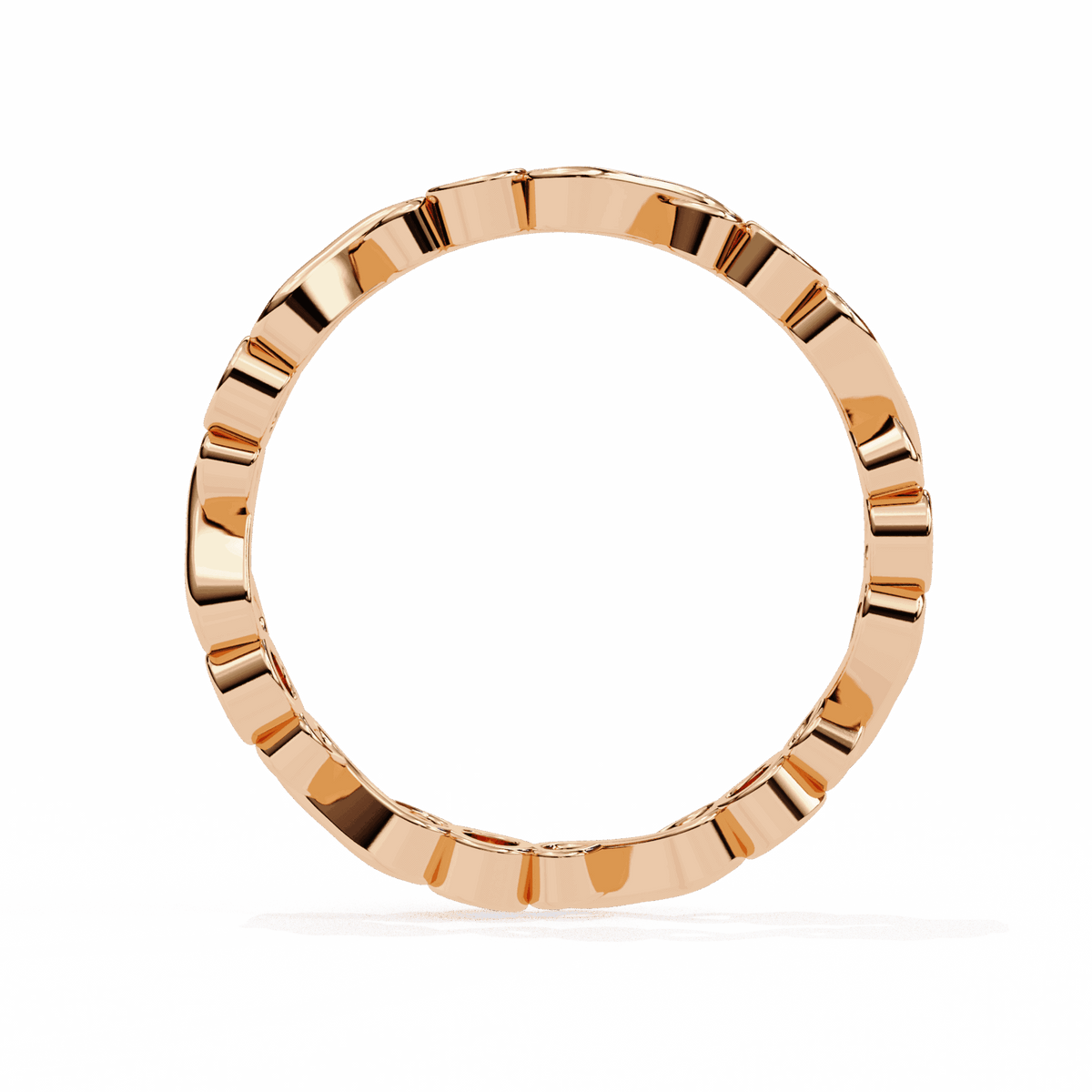 0.25 Carat Round Minimal Band in Moissanite | House of Estara
