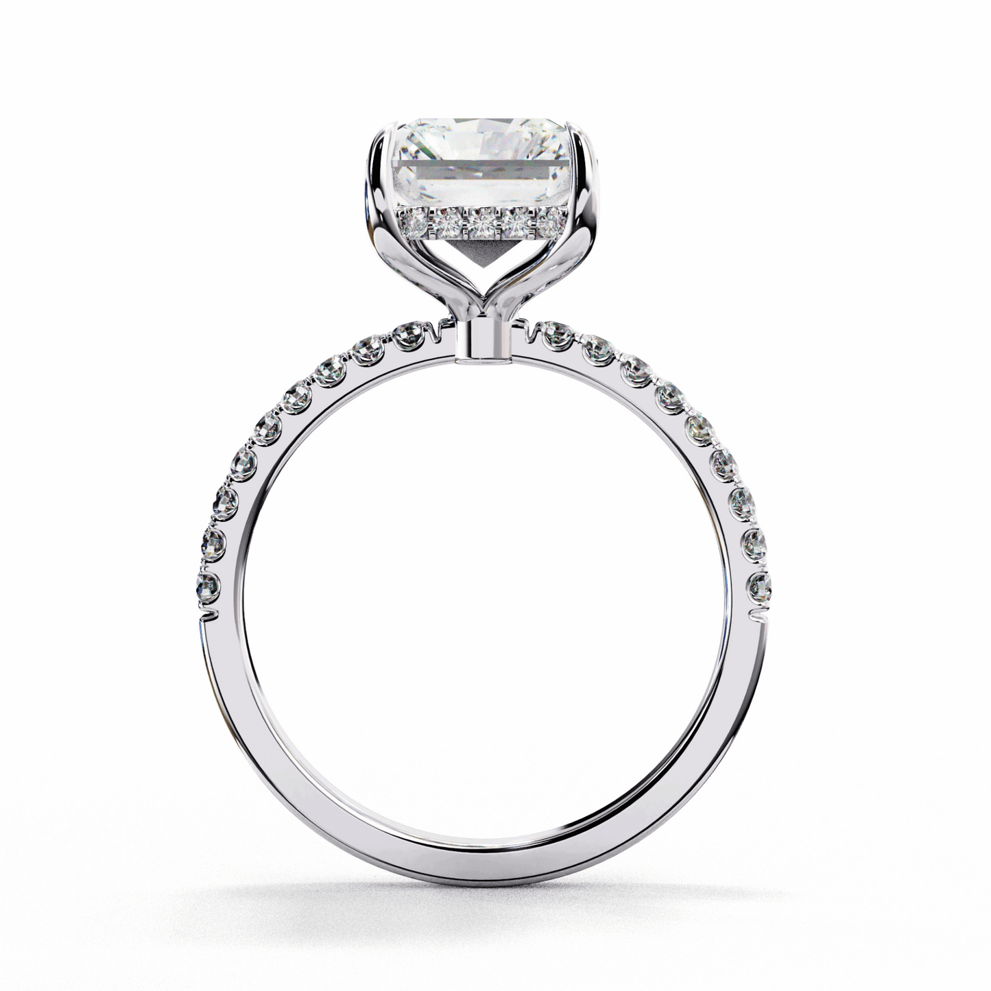 2.75 Carat Radiant Forevermore Solitaire Ring in Moissanite | House of Estara