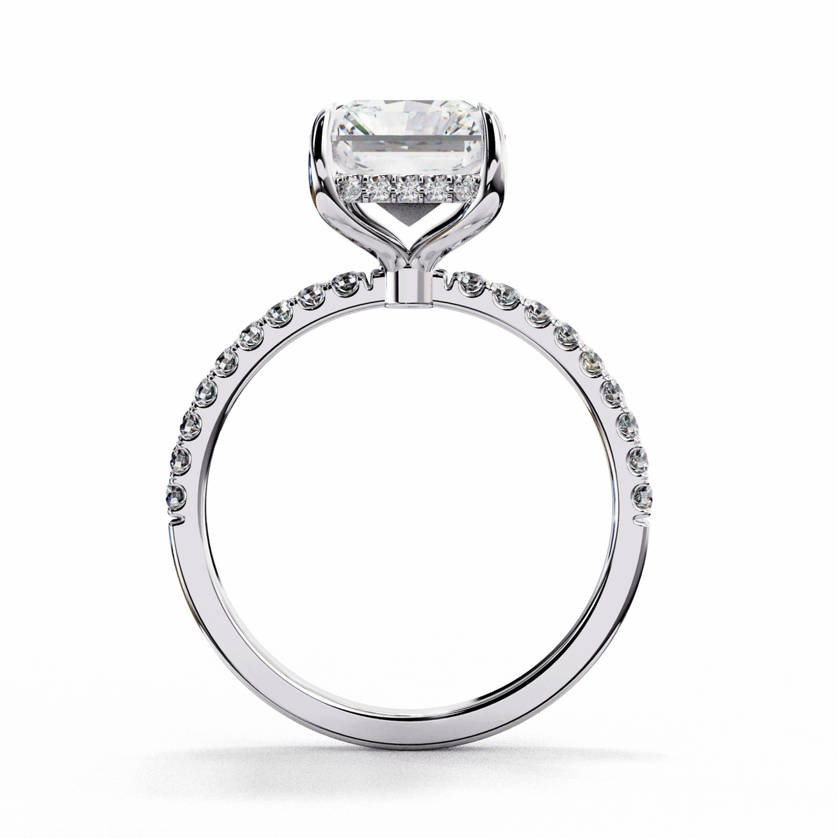 2.75 Carat Radiant Forevermore Solitaire Ring in Moissanite | House of Estara