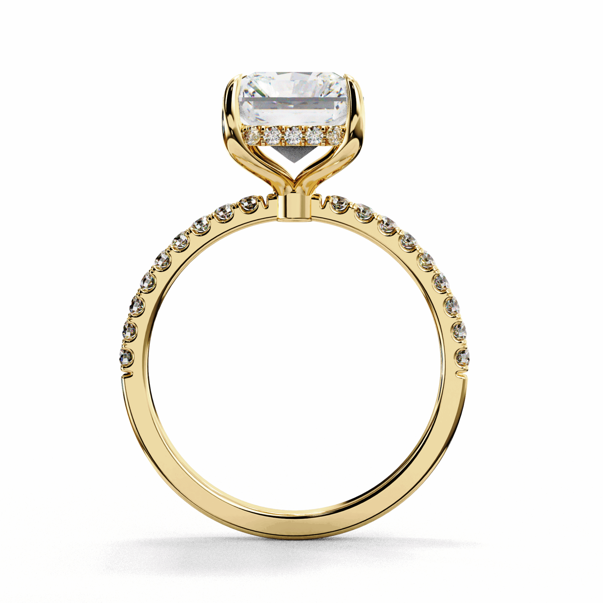 2.75 Carat Radiant Forevermore Solitaire Ring in Moissanite | House of Estara
