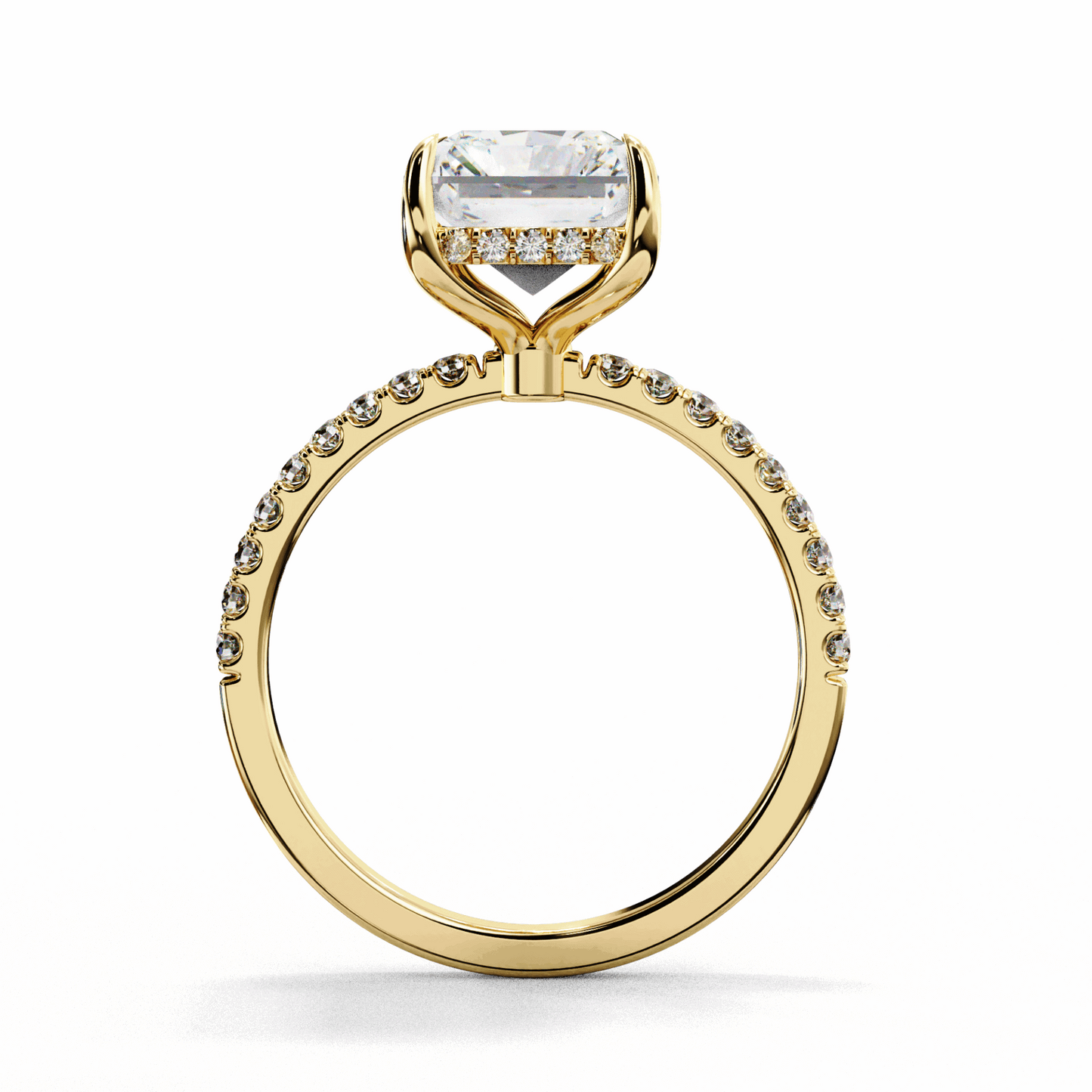 2.75 Carat Radiant Forevermore Solitaire Ring in Moissanite | House of Estara