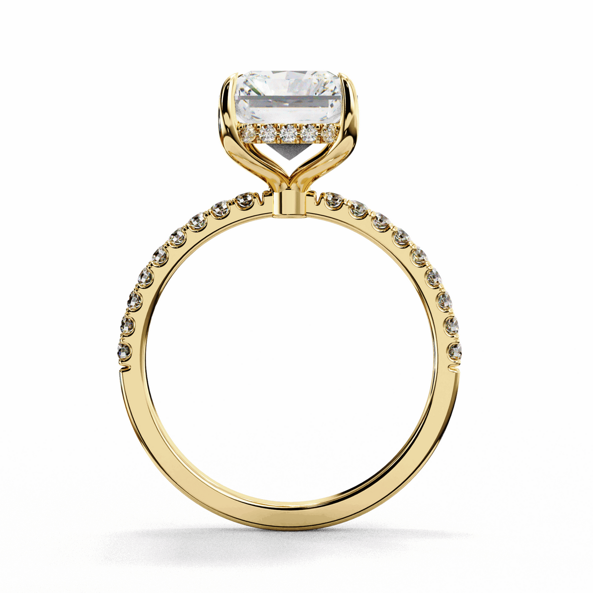 2.75 Carat Radiant Forevermore Solitaire Ring in Moissanite | House of Estara