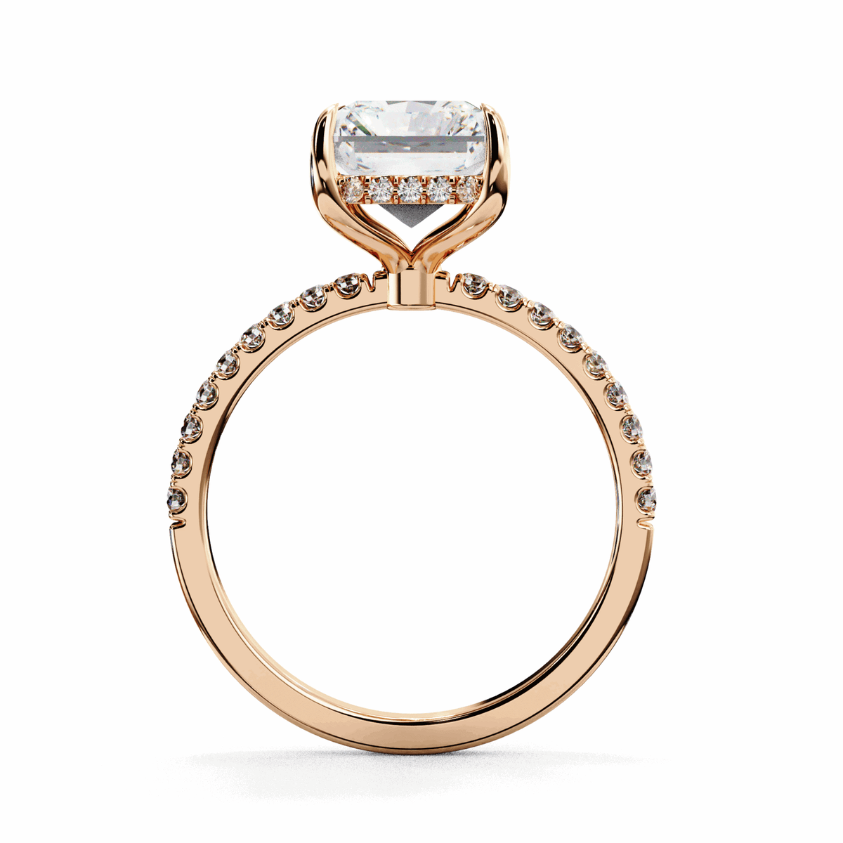 2.75 Carat Radiant Forevermore Solitaire Ring in Moissanite | House of Estara
