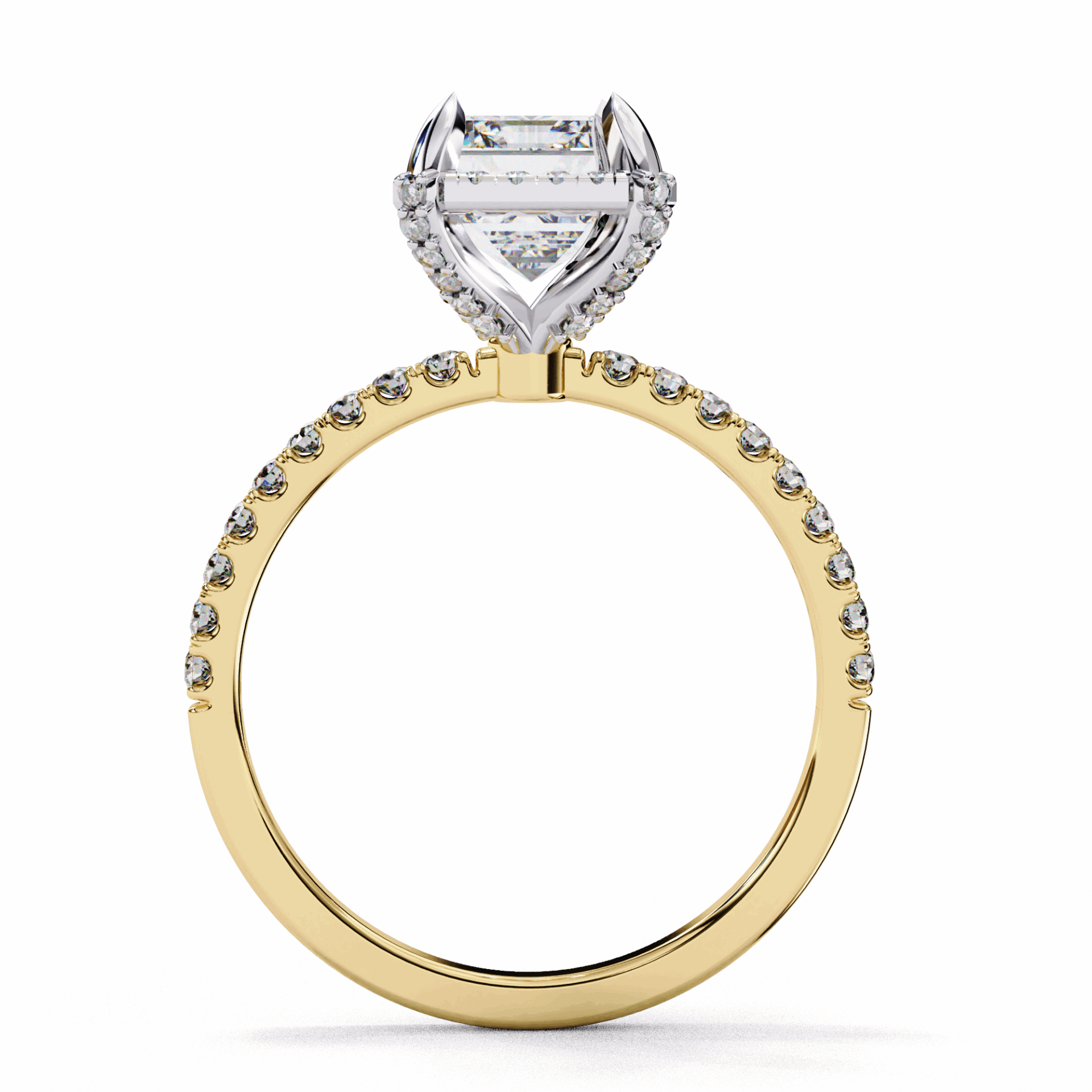 2.75 Carat Emerald Forever Solitaire Wedding Ring in Moissanite | House of Estara