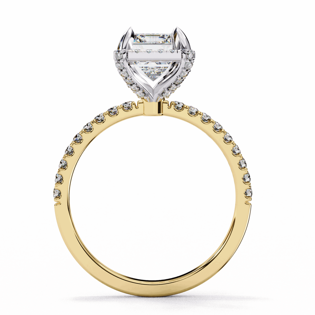 2.75 Carat Emerald Forever Solitaire Wedding Ring in Moissanite | House of Estara
