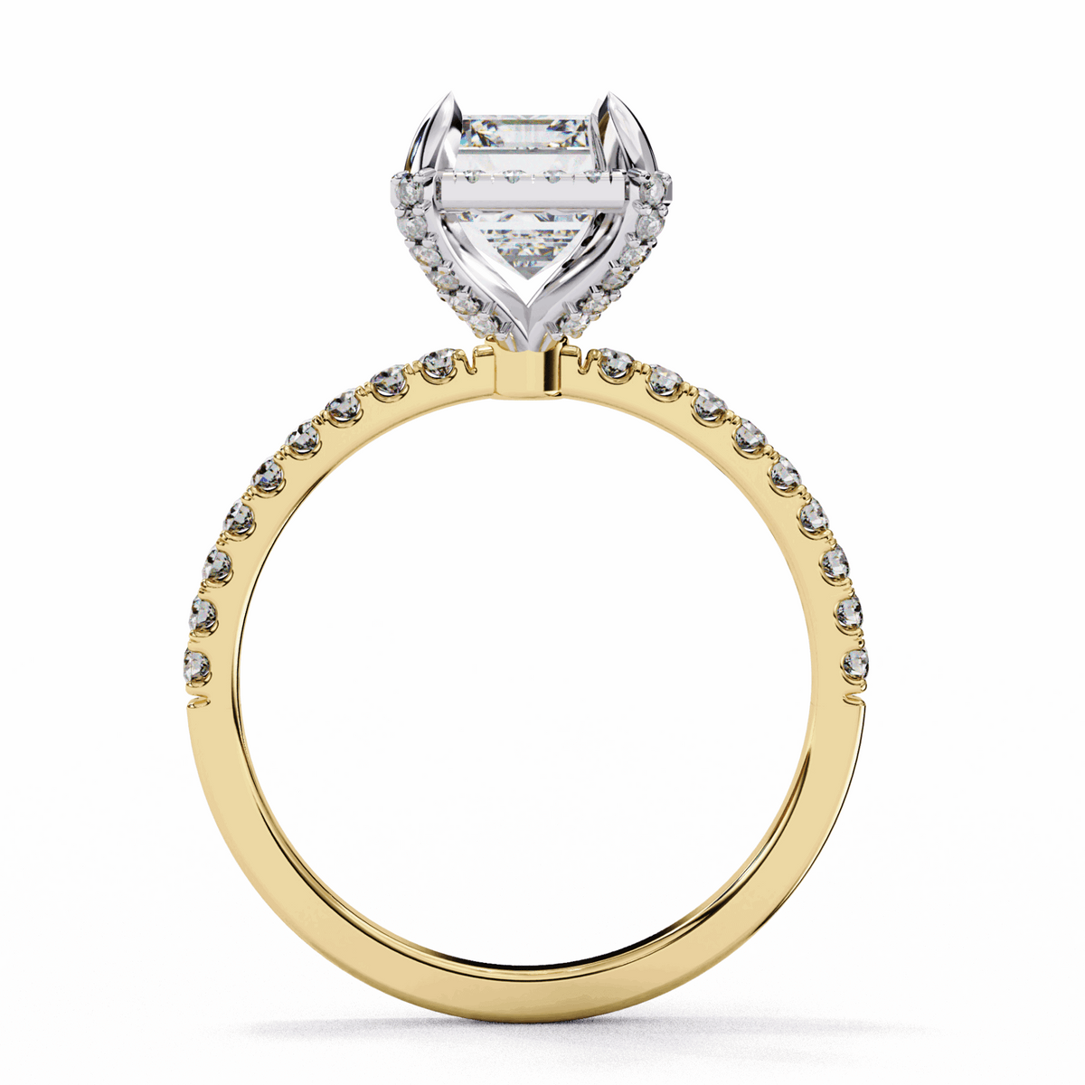 2.75 Carat Emerald Forever Solitaire Wedding Ring in Moissanite | House of Estara