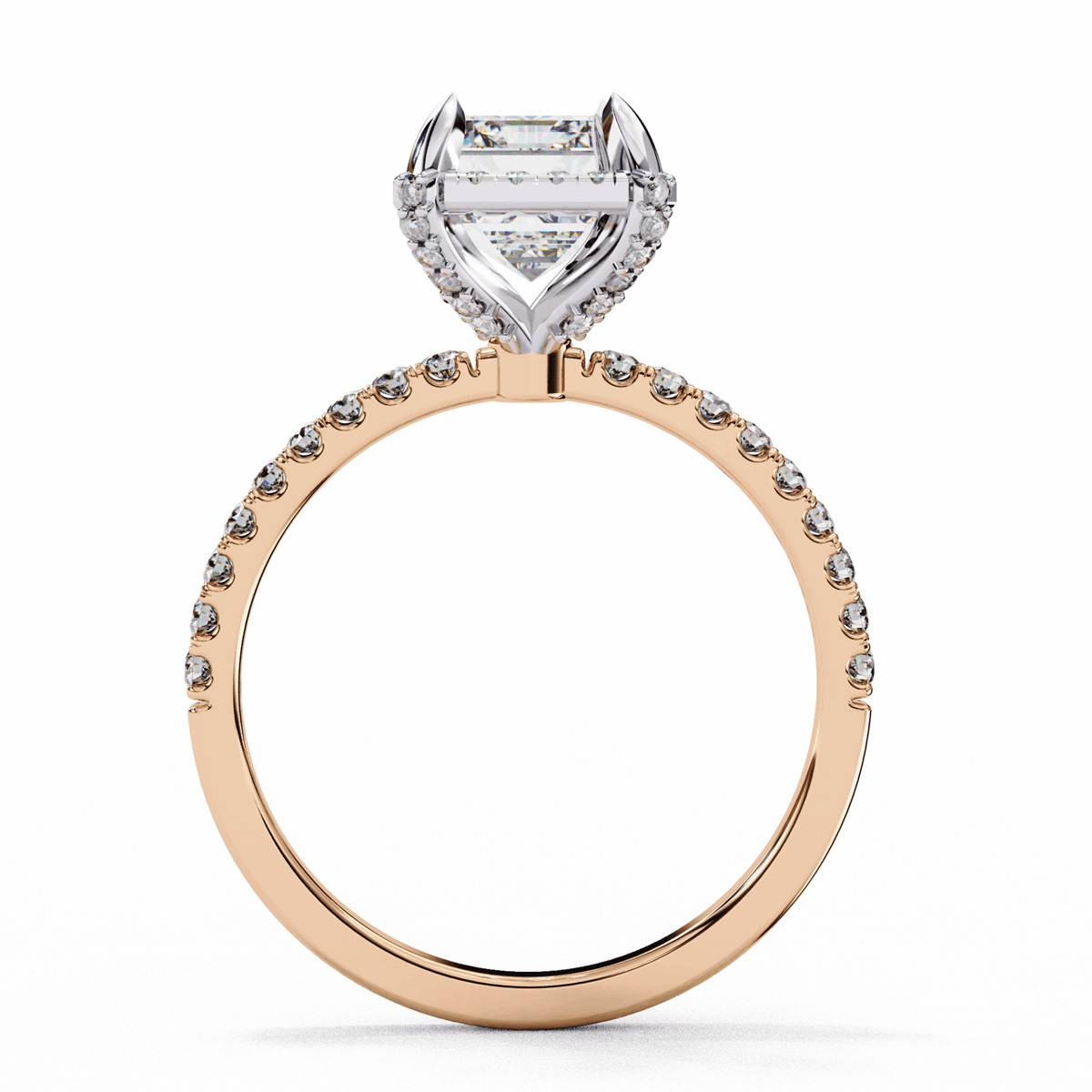 2.75 Carat Emerald Forever Solitaire Wedding Ring in Moissanite | House of Estara