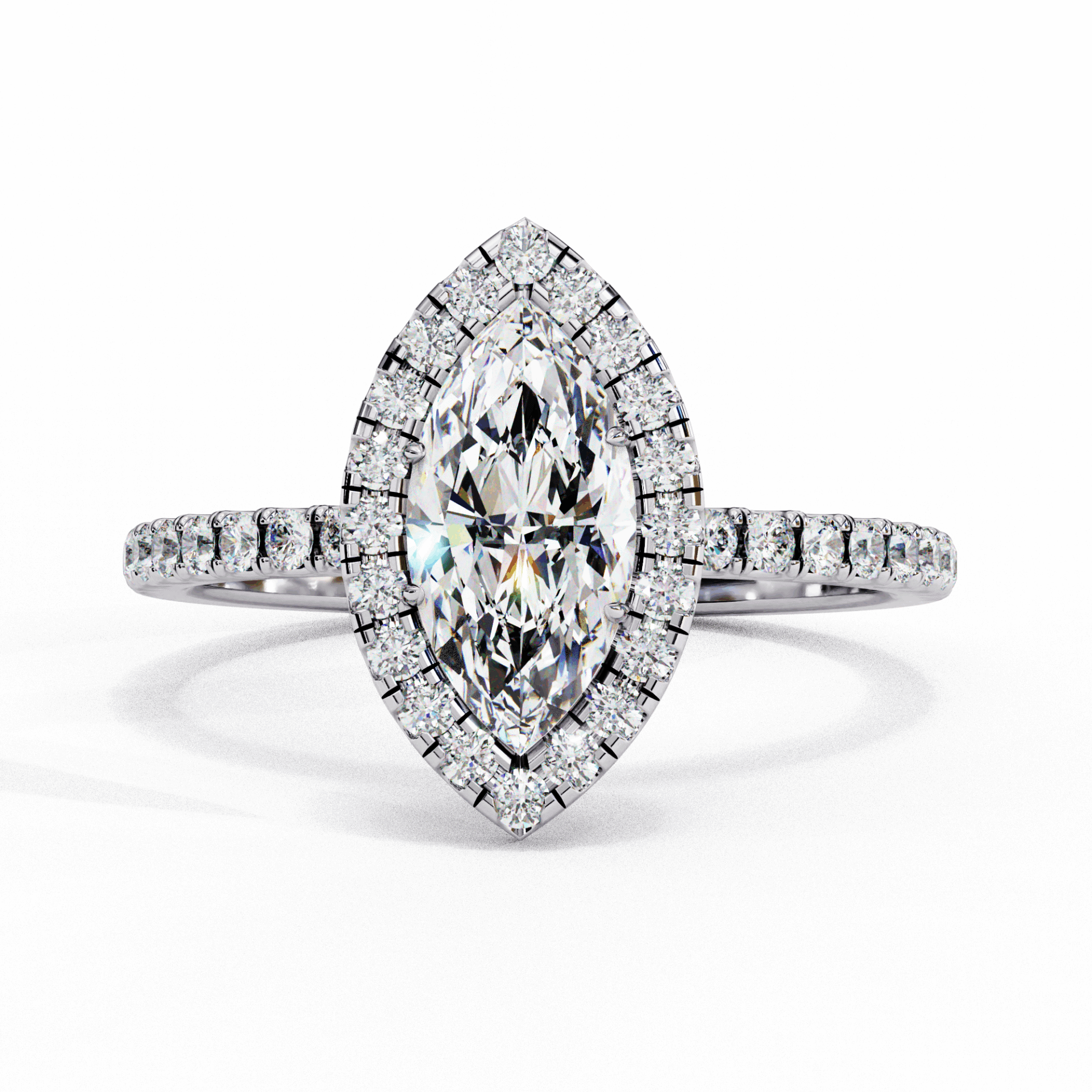 1.25 Carat Marquise Forever Solitaire Engagement Ring in Moissanite | House of Estara