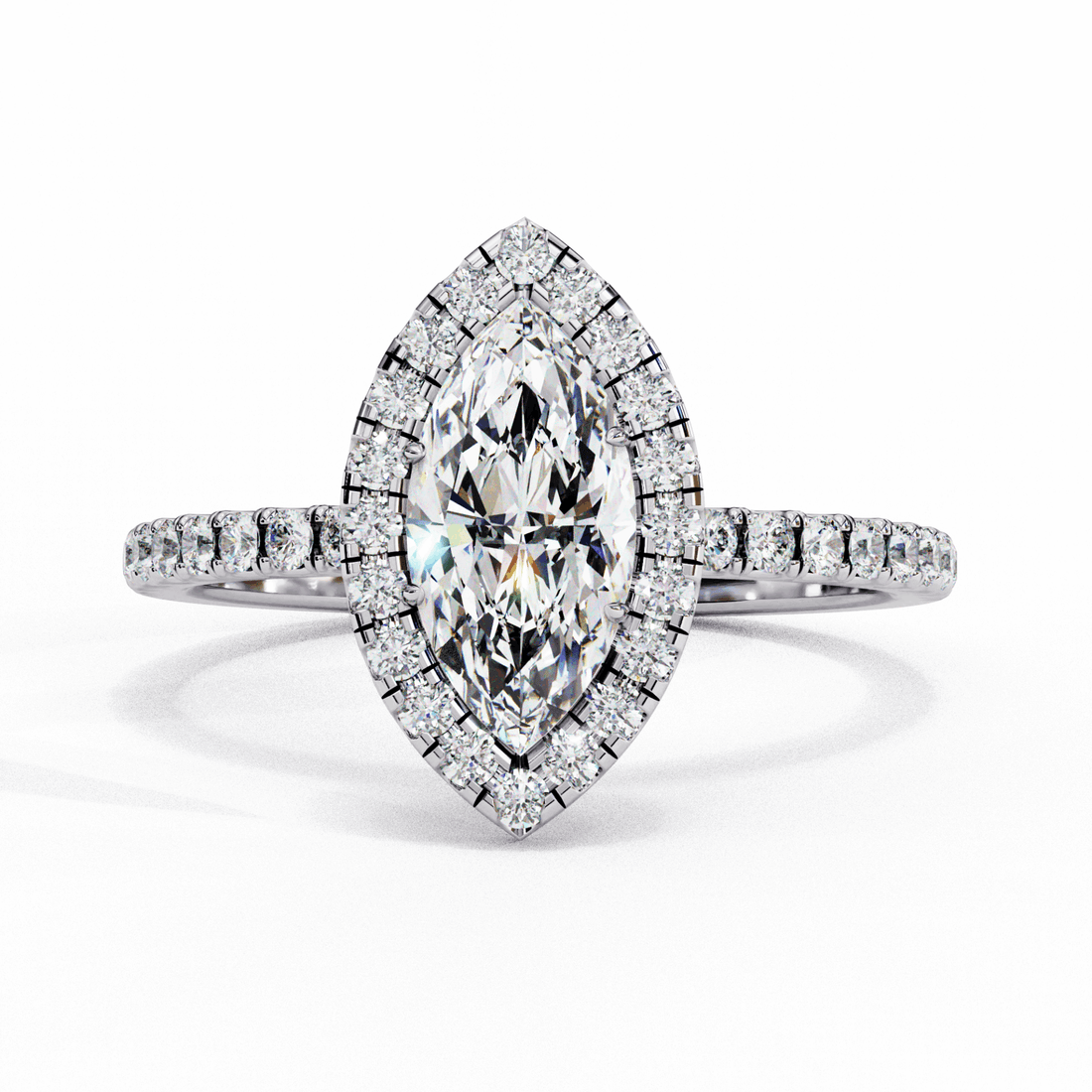 1.25 Carat Marquise Forever Solitaire Engagement Ring in Moissanite | House of Estara