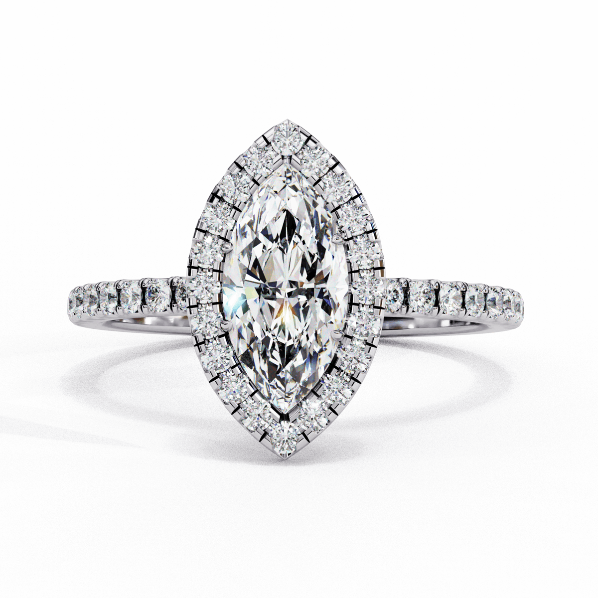 1.25 Carat Marquise Forever Solitaire Engagement Ring in Moissanite | House of Estara