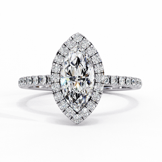 1.25 Carat Marquise Forever Solitaire Engagement Ring in Moissanite | House of Estara