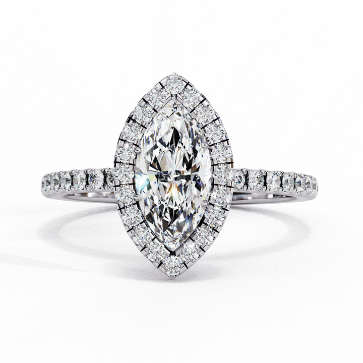 1.25 Carat Marquise Forever Solitaire Engagement Ring in Moissanite | House of Estara