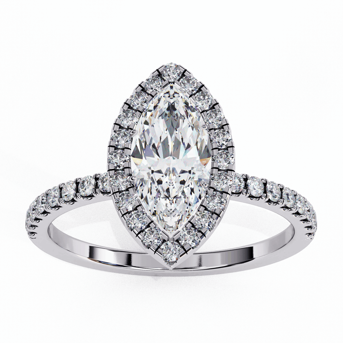 1.25 Carat Marquise Forever Solitaire Engagement Ring in Moissanite | House of Estara