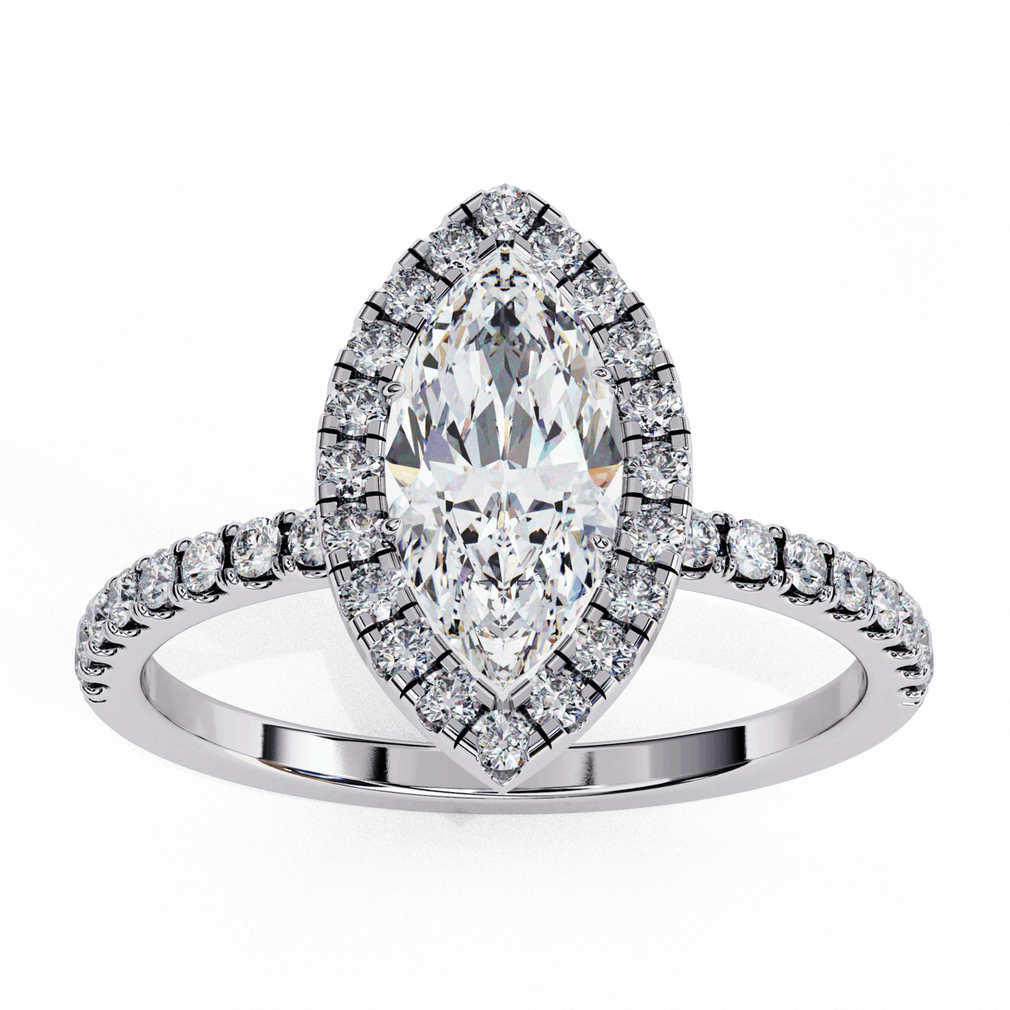 1.25 Carat Marquise Forever Solitaire Engagement Ring in Moissanite | House of Estara