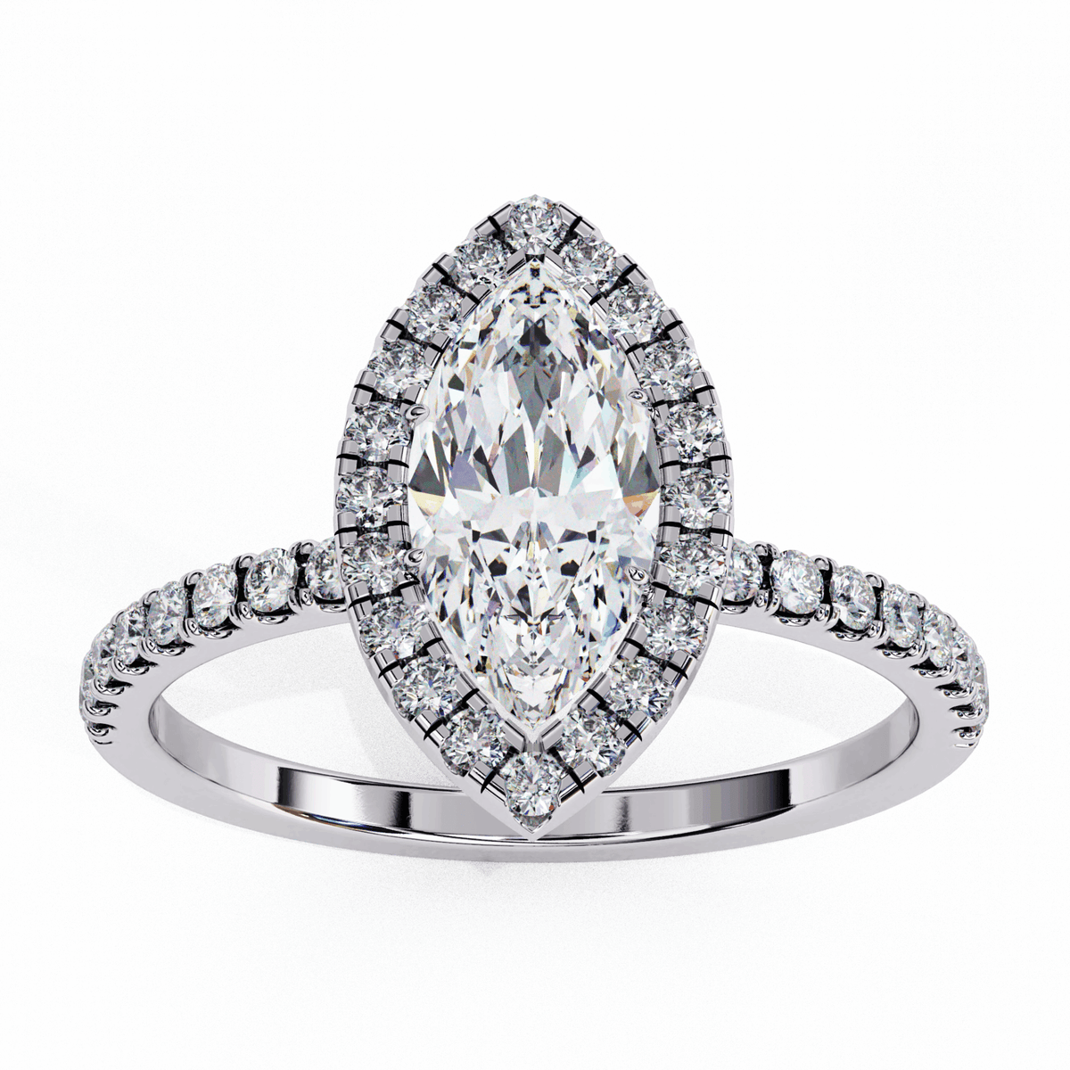 1.25 Carat Marquise Forever Solitaire Engagement Ring in Moissanite | House of Estara