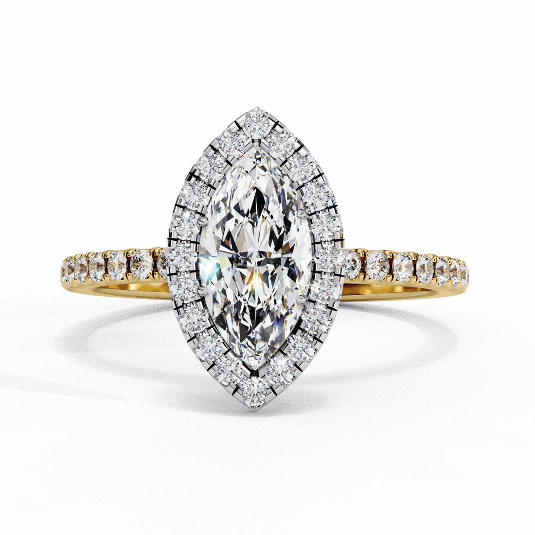 1.25 Carat Marquise Forever Solitaire Engagement Ring in Moissanite | House of Estara