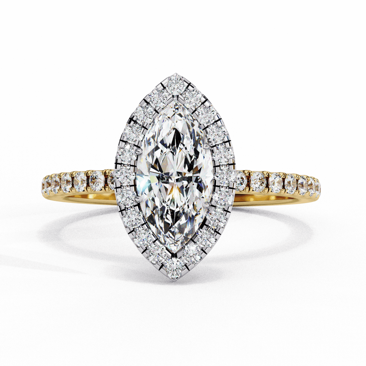 1.25 Carat Marquise Forever Solitaire Engagement Ring in Moissanite | House of Estara