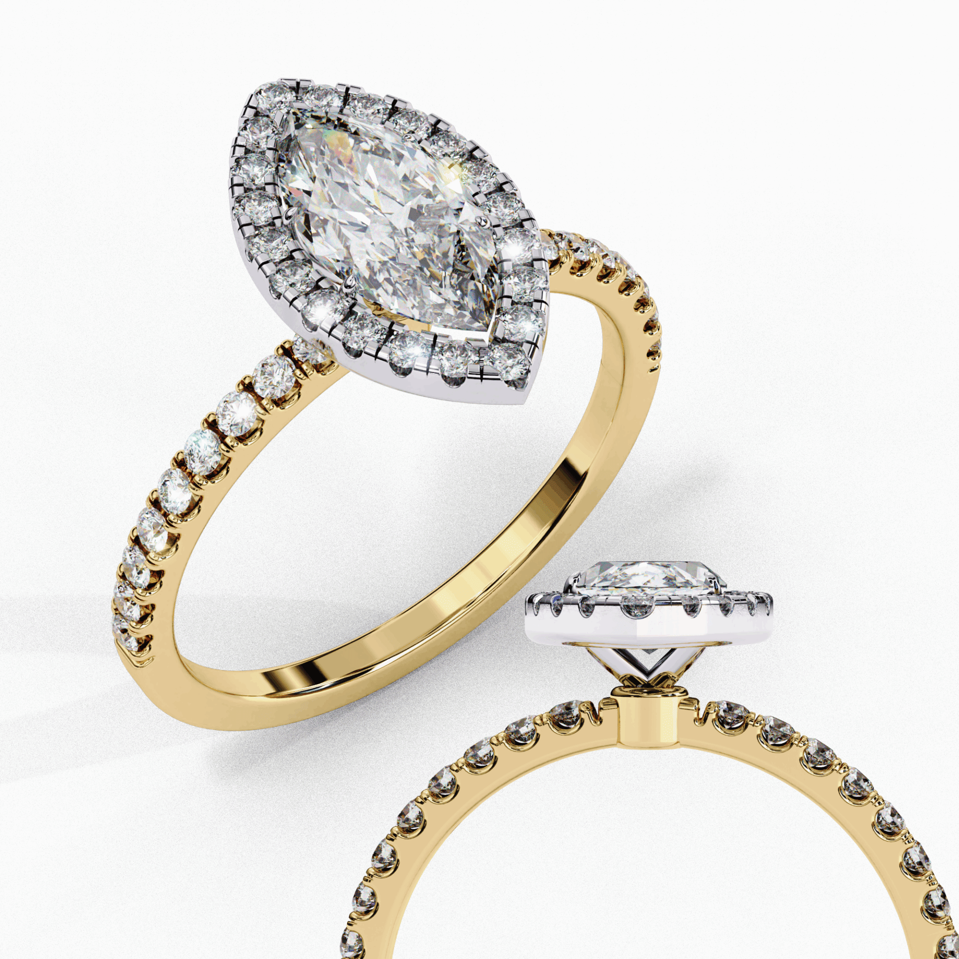 1.25 Carat Marquise Forever Solitaire Engagement Ring in Moissanite | House of Estara
