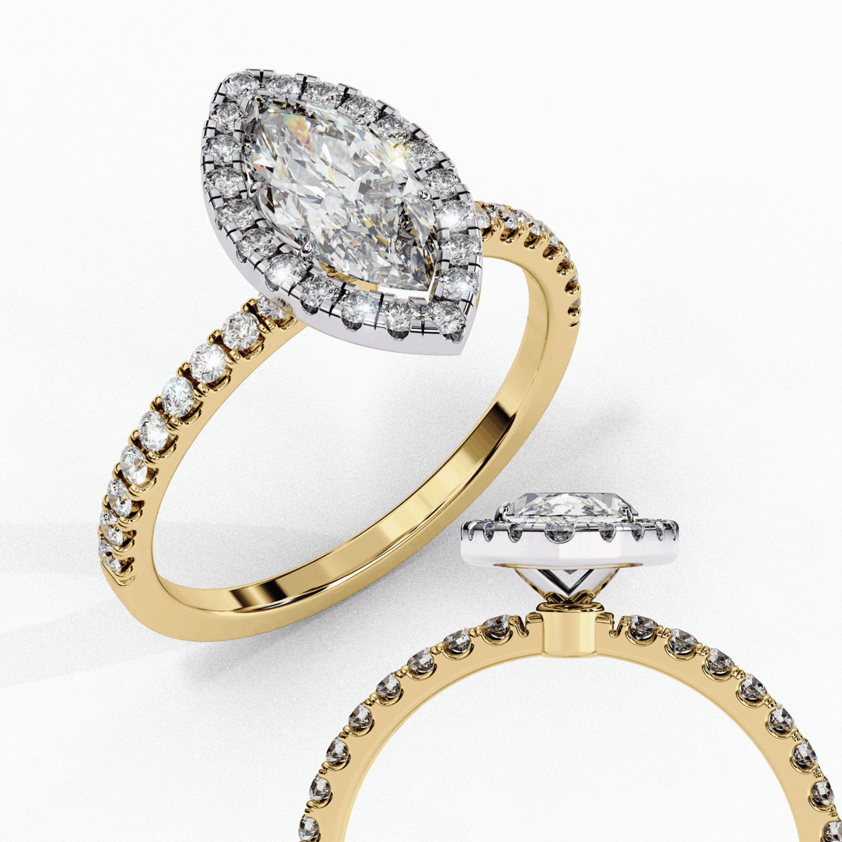 1.25 Carat Marquise Forever Solitaire Engagement Ring in Moissanite | House of Estara