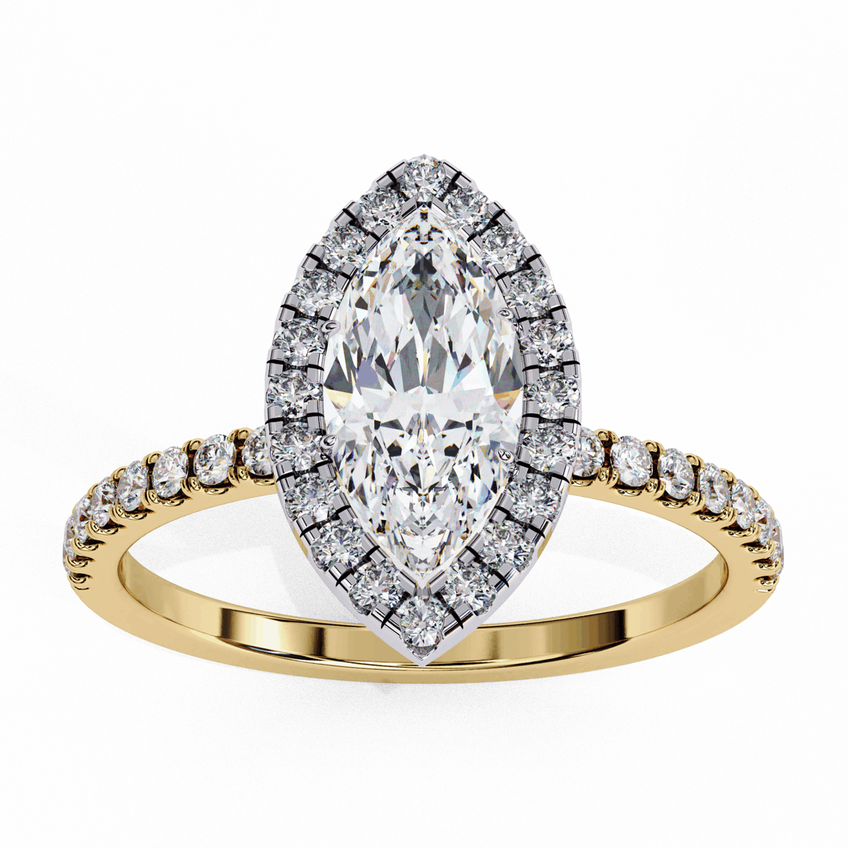 1.25 Carat Marquise Forever Solitaire Engagement Ring in Moissanite | House of Estara
