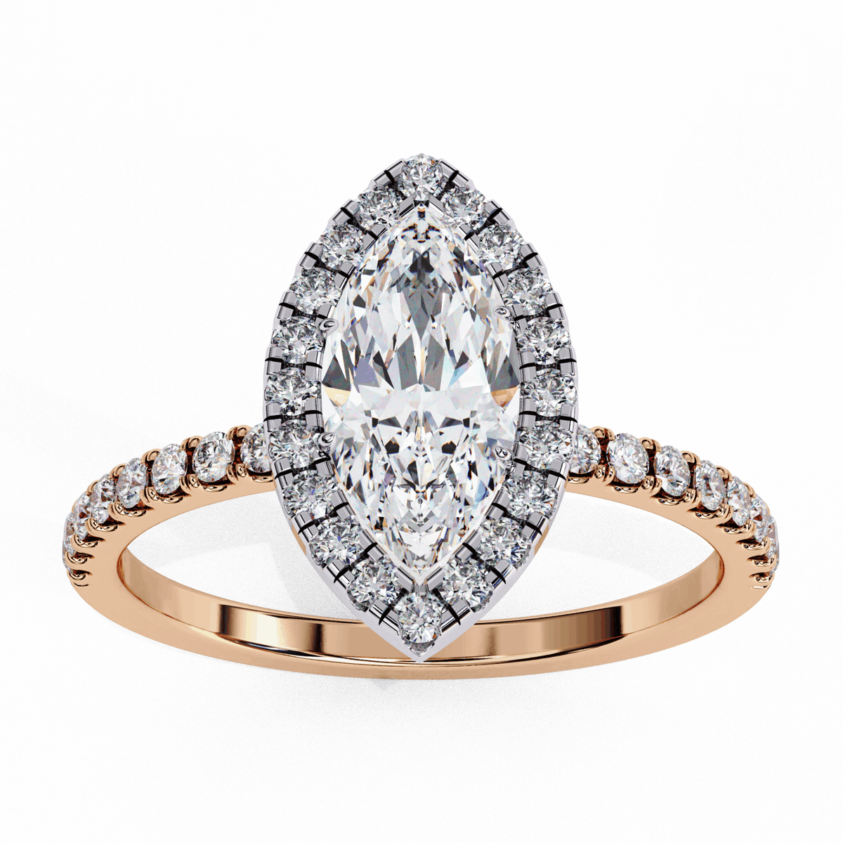 1.25 Carat Marquise Forever Solitaire Engagement Ring in Moissanite | House of Estara