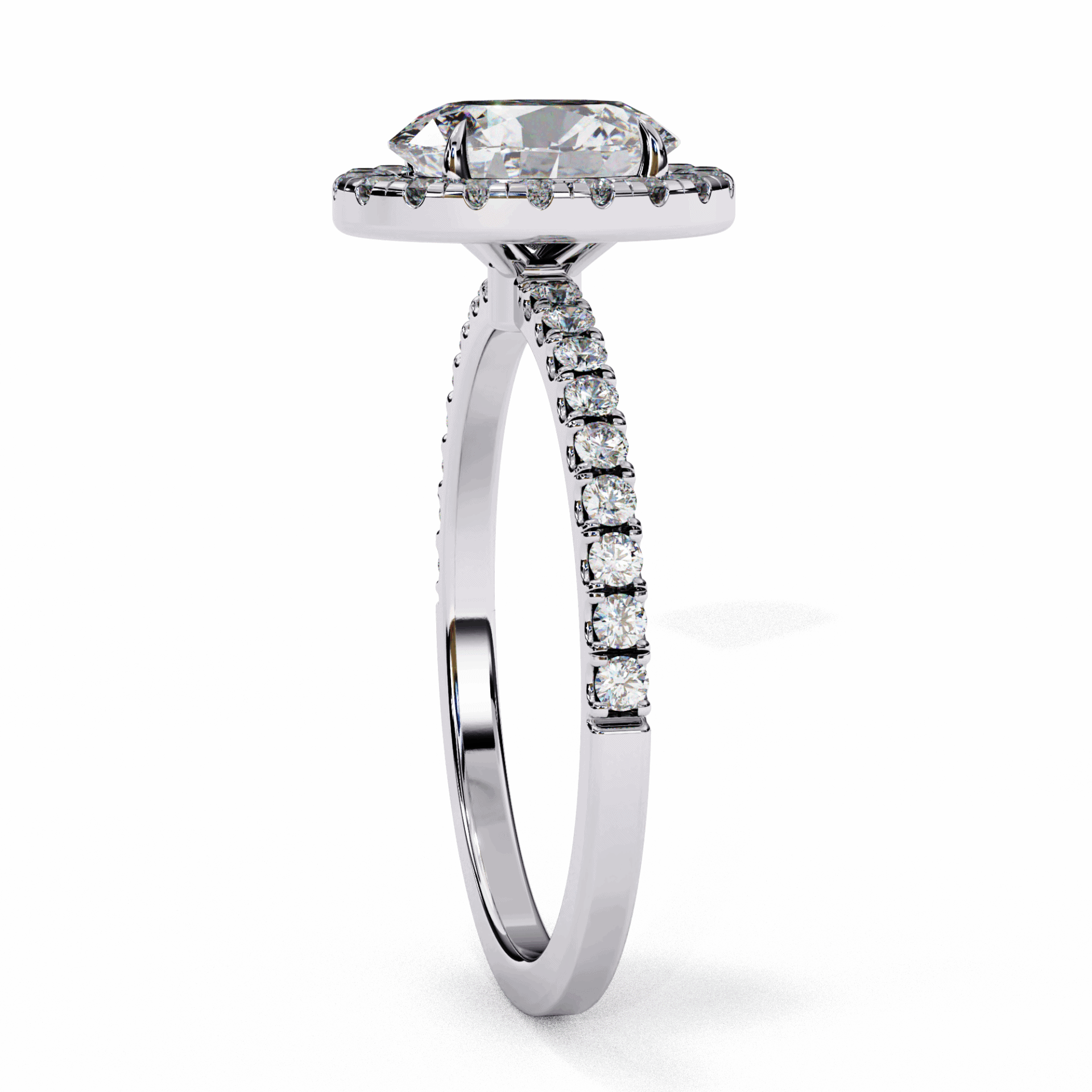 1.5 Carat Oval Forever Solitaire Engagement Ring in Moissanite | House of Estara