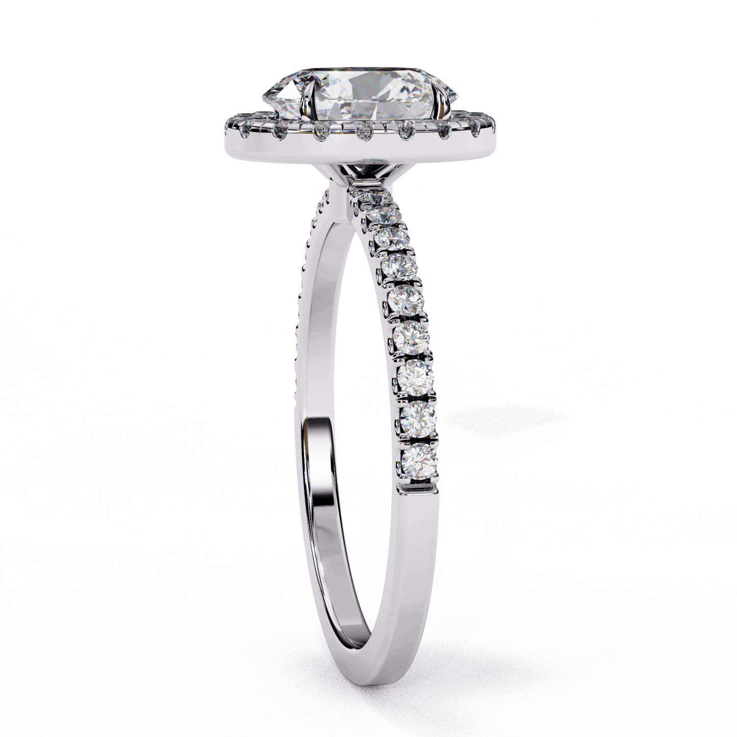 1.5 Carat Oval Forever Solitaire Engagement Ring in Moissanite | House of Estara