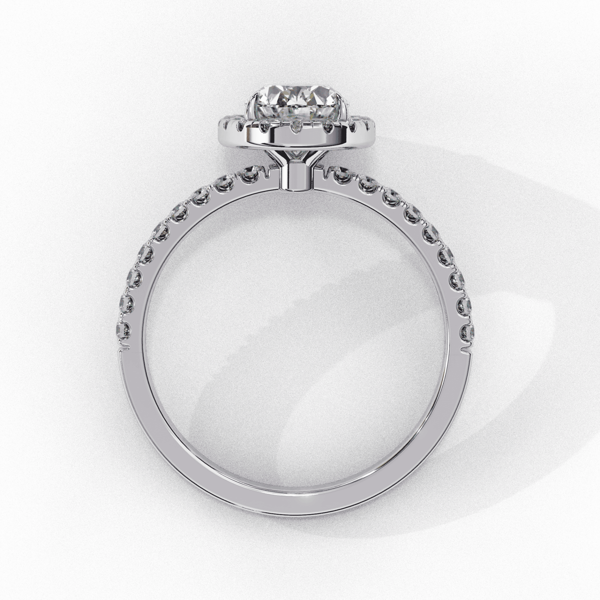 1.5 Carat Oval Forever Solitaire Engagement Ring in Moissanite | House of Estara