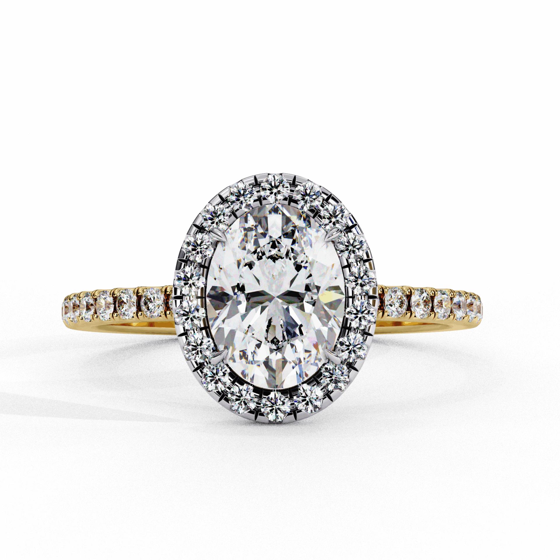 1.5 Carat Oval Forever Solitaire Engagement Ring in Moissanite | House of Estara