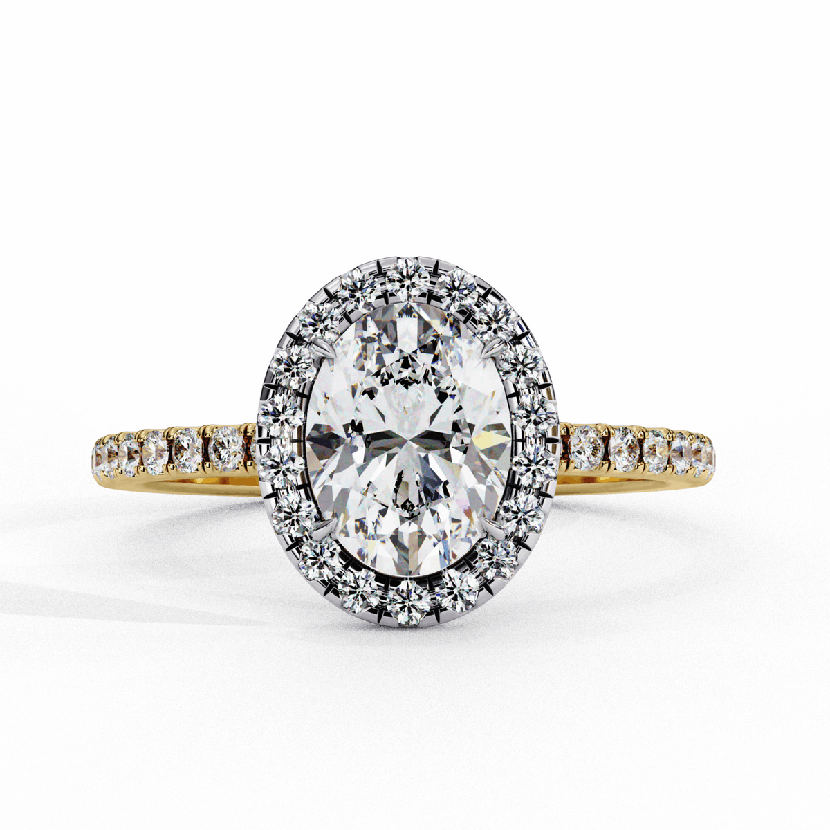 1.5 Carat Oval Forever Solitaire Engagement Ring in Moissanite | House of Estara