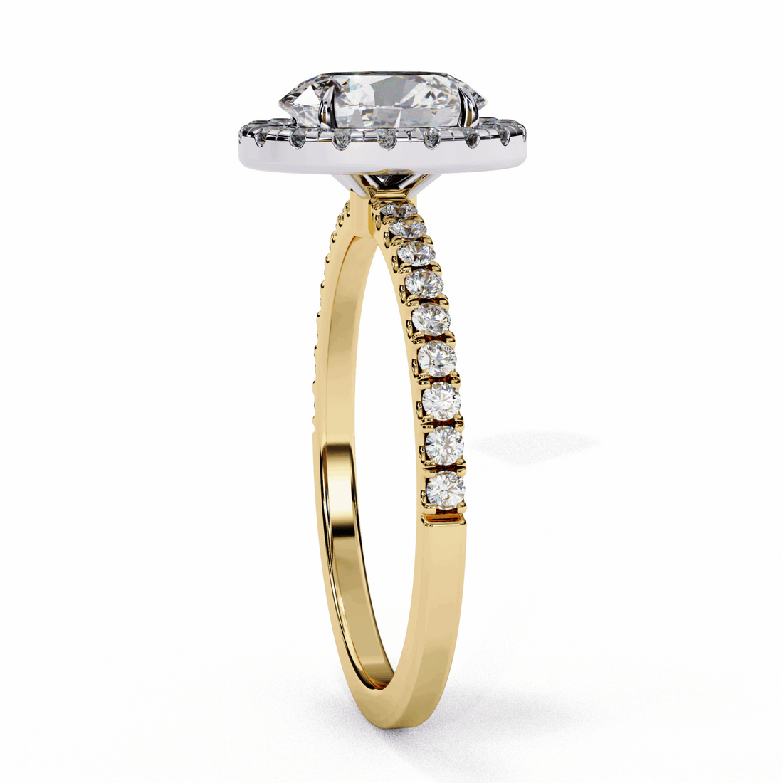 1.5 Carat Oval Forever Solitaire Engagement Ring in Moissanite | House of Estara