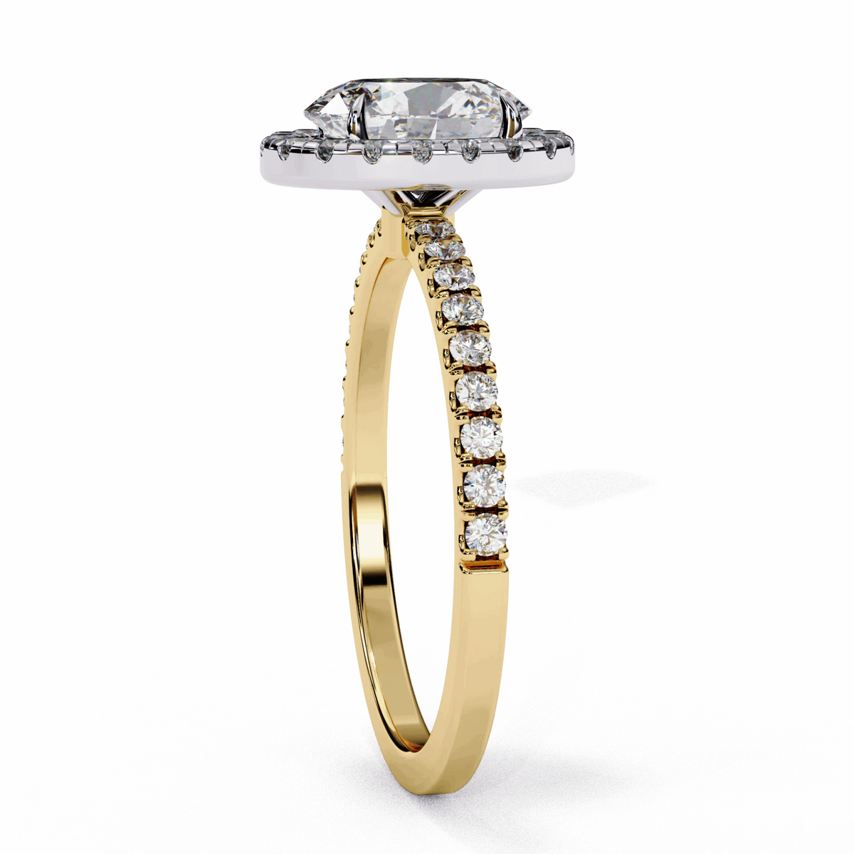 1.5 Carat Oval Forever Solitaire Engagement Ring in Moissanite | House of Estara