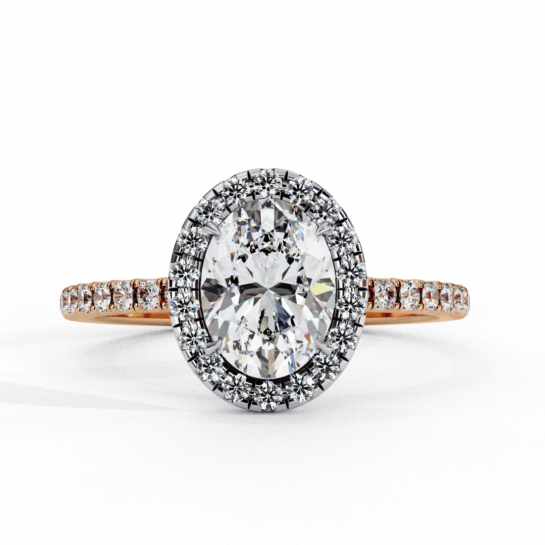 1.5 Carat Oval Forever Solitaire Engagement Ring in Moissanite | House of Estara