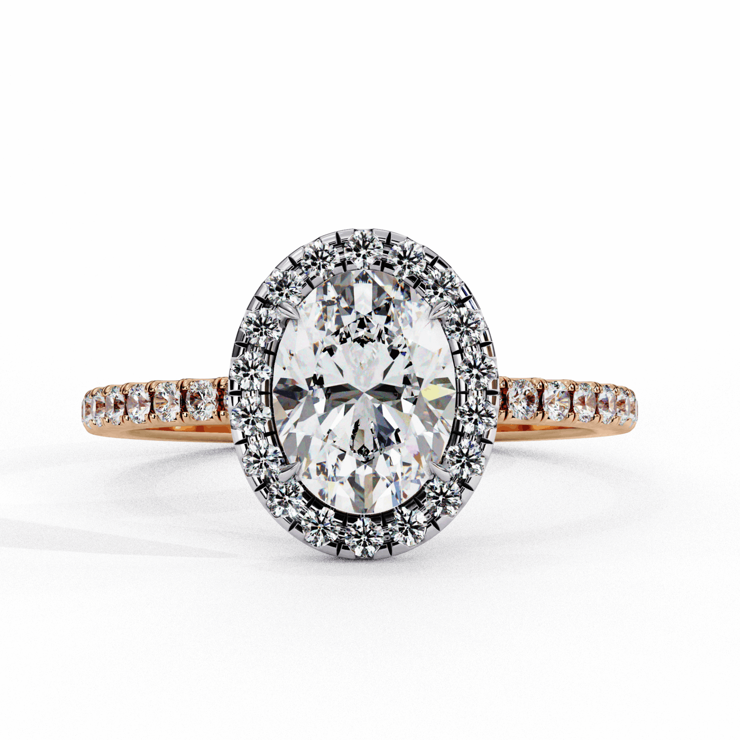 1.5 Carat Oval Forever Solitaire Engagement Ring in Moissanite | House of Estara