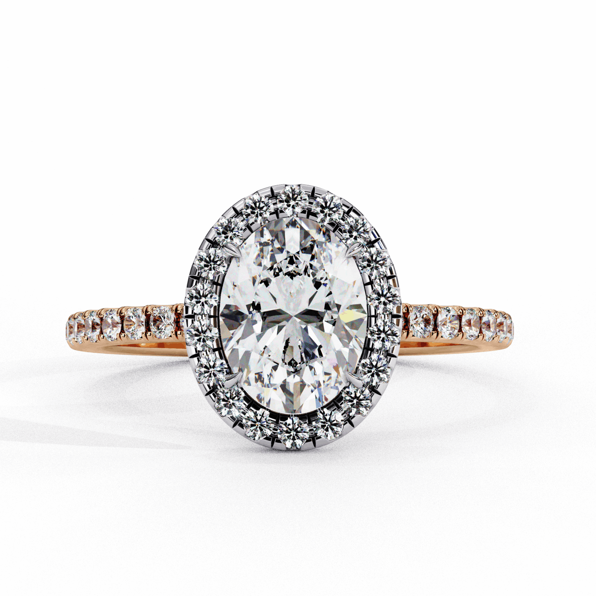 1.5 Carat Oval Forever Solitaire Engagement Ring in Moissanite | House of Estara