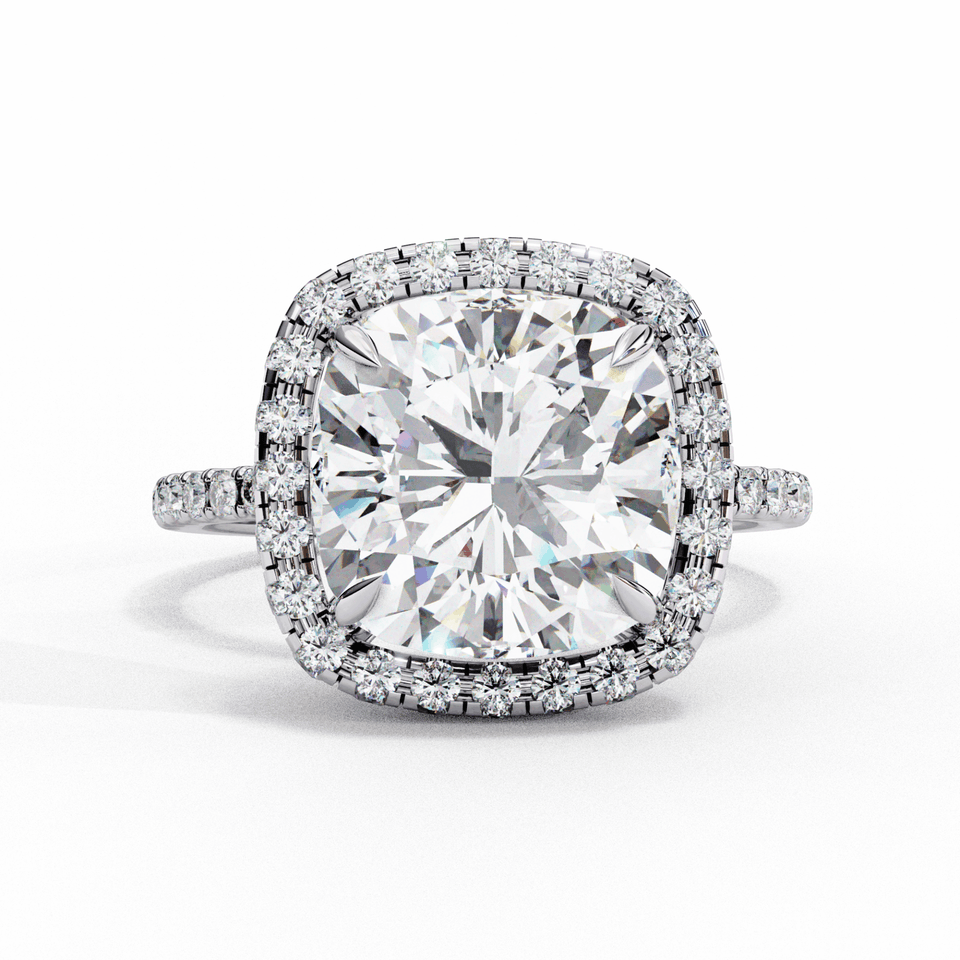 Cushion Pavé Halo