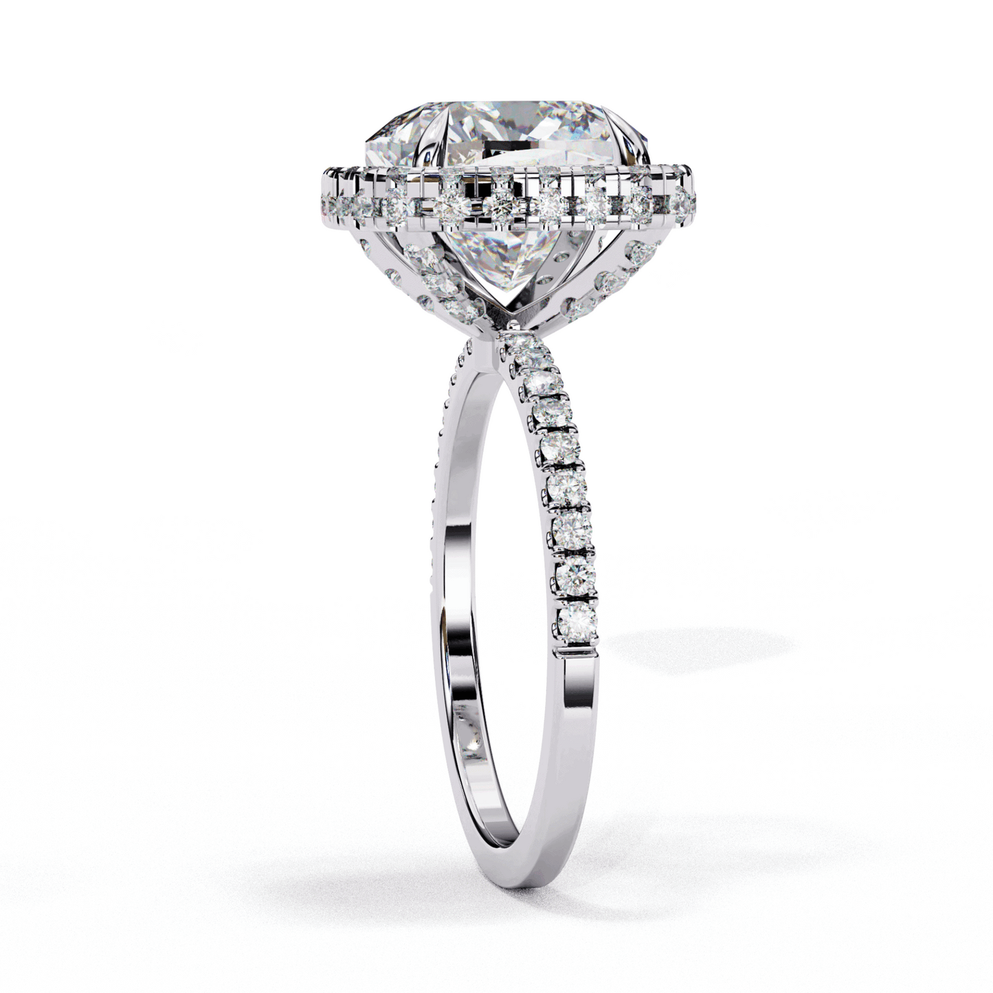 3 Carat Cushion Signature Solitaire Ring in Moissanite | House of Estara