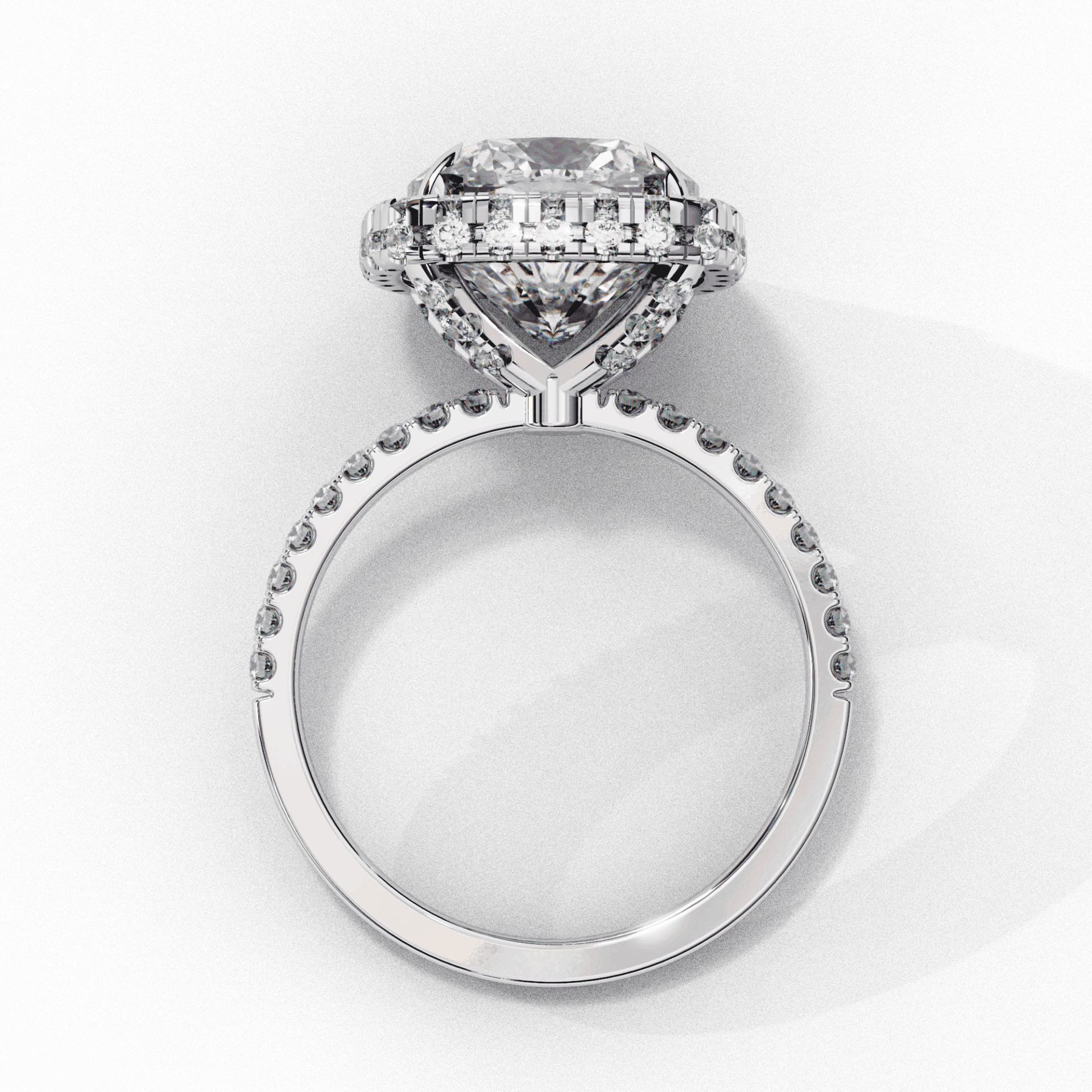 3 Carat Cushion Signature Solitaire Ring in Moissanite | House of Estara