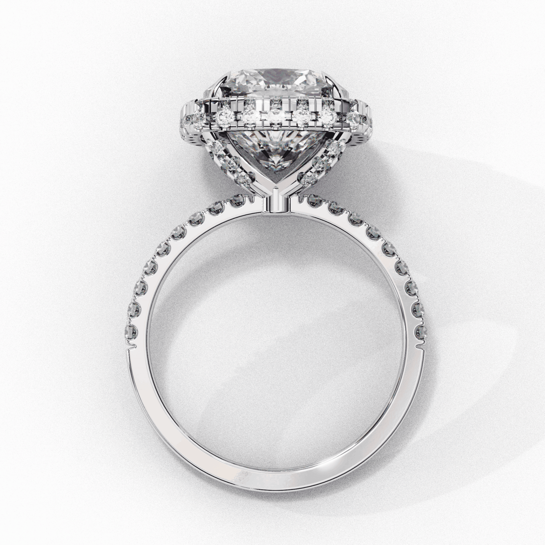 3 Carat Cushion Signature Solitaire Ring in Moissanite | House of Estara