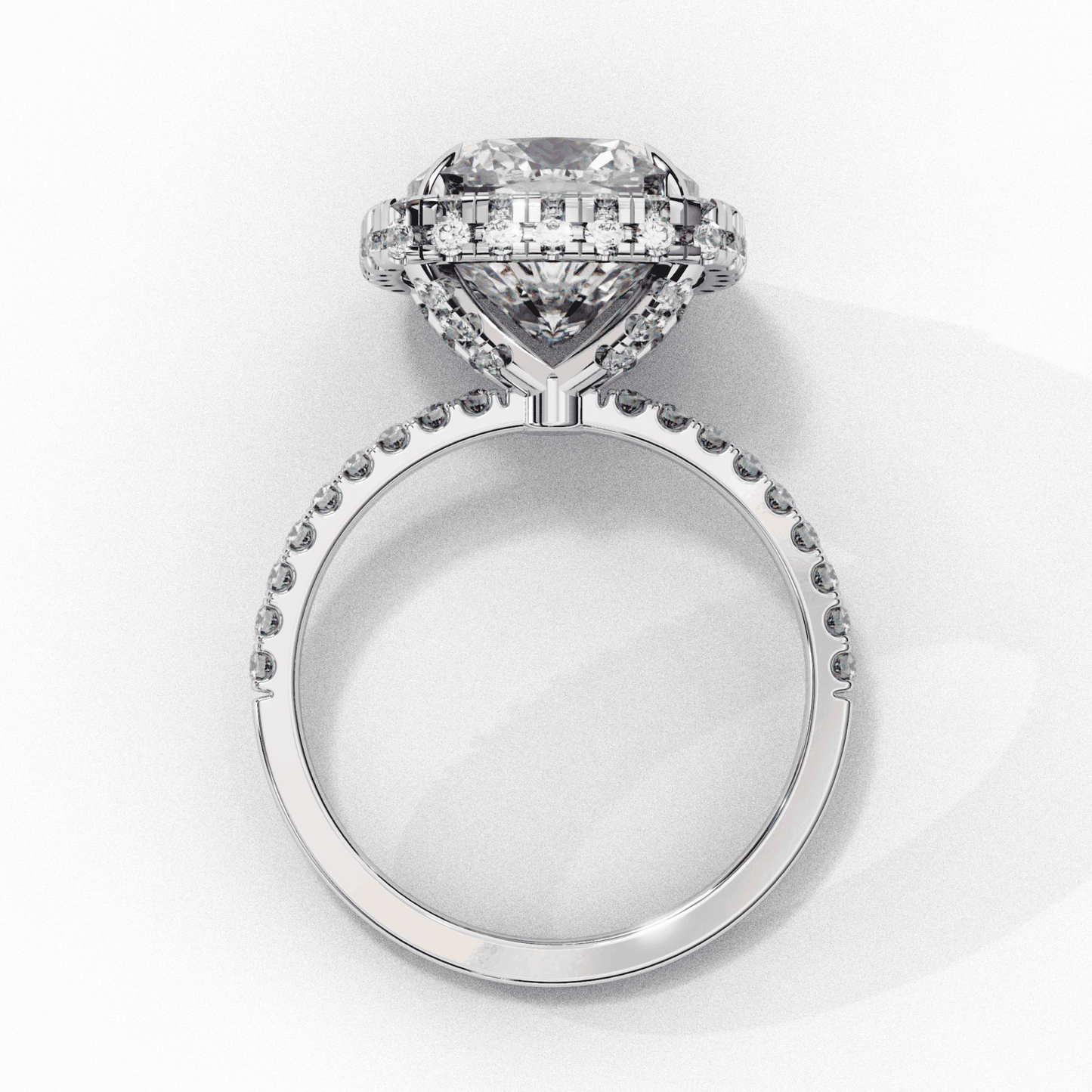 3 Carat Cushion Signature Solitaire Ring in Moissanite | House of Estara
