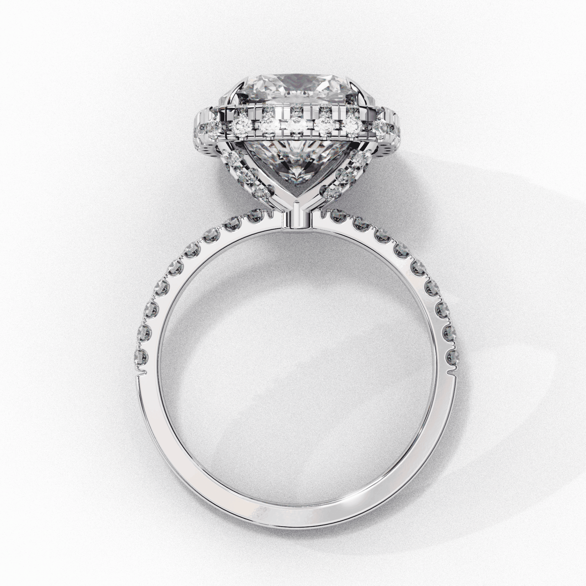 3 Carat Cushion Signature Solitaire Ring in Moissanite | House of Estara