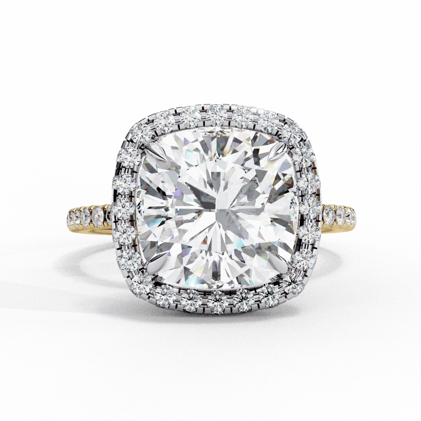 3 Carat Cushion Signature Solitaire Ring in Moissanite | House of Estara