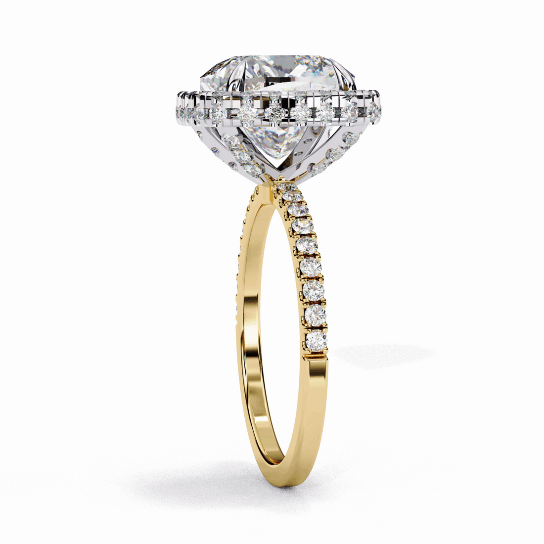 3 Carat Cushion Signature Solitaire Ring in Moissanite | House of Estara